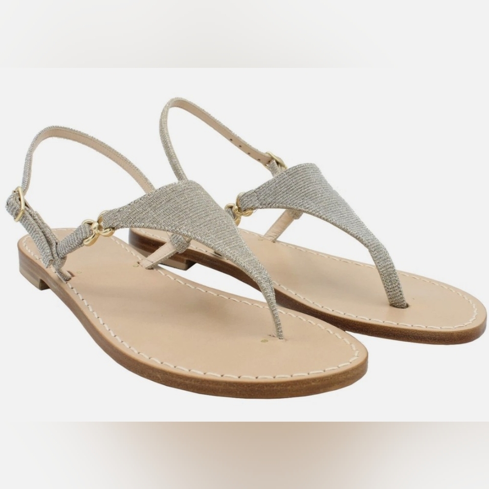 Woman's Handmade Soleae Capri Positano Leather Sandal In Capresi Gold